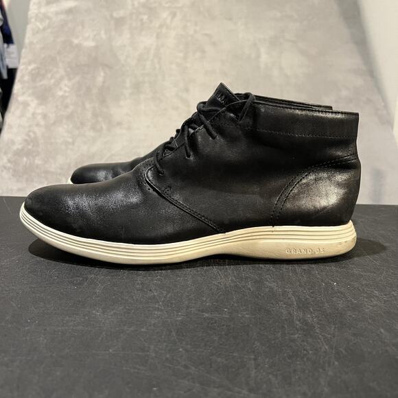 Cole Haan Grand Tour Chukka Boots Mens 11 Black Leather Grand.OS Lace Up C31366 main image 6